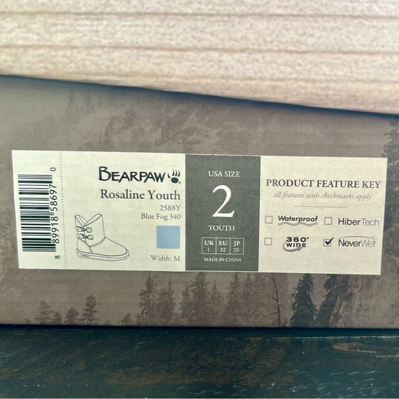 Bearpaw Rosaline Youth Size 2 - Picture 7 of 9